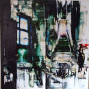 Still Echoes 100cm x100cm, Mixed Media